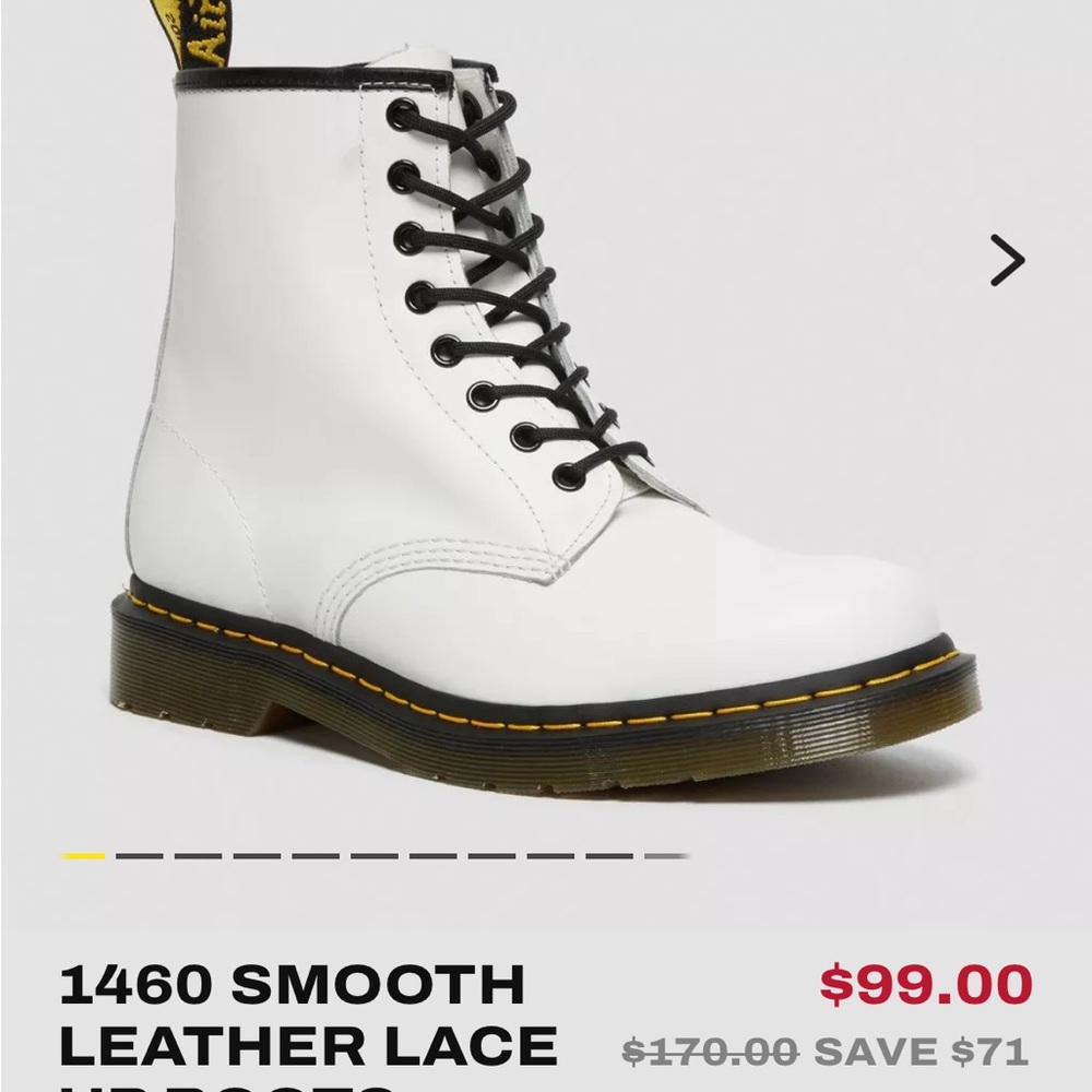 Dr. Marten white boots